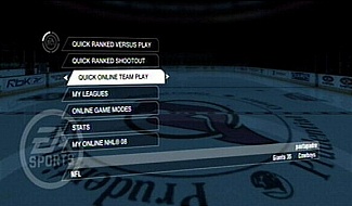 Online play NHL 08