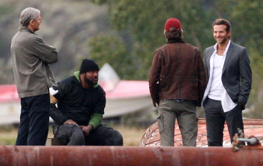 Liam Neeson, Quinton 'Rampage' Jackson, Bradley Cooper