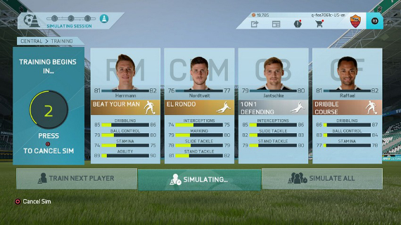 FIFA 16 Career Training