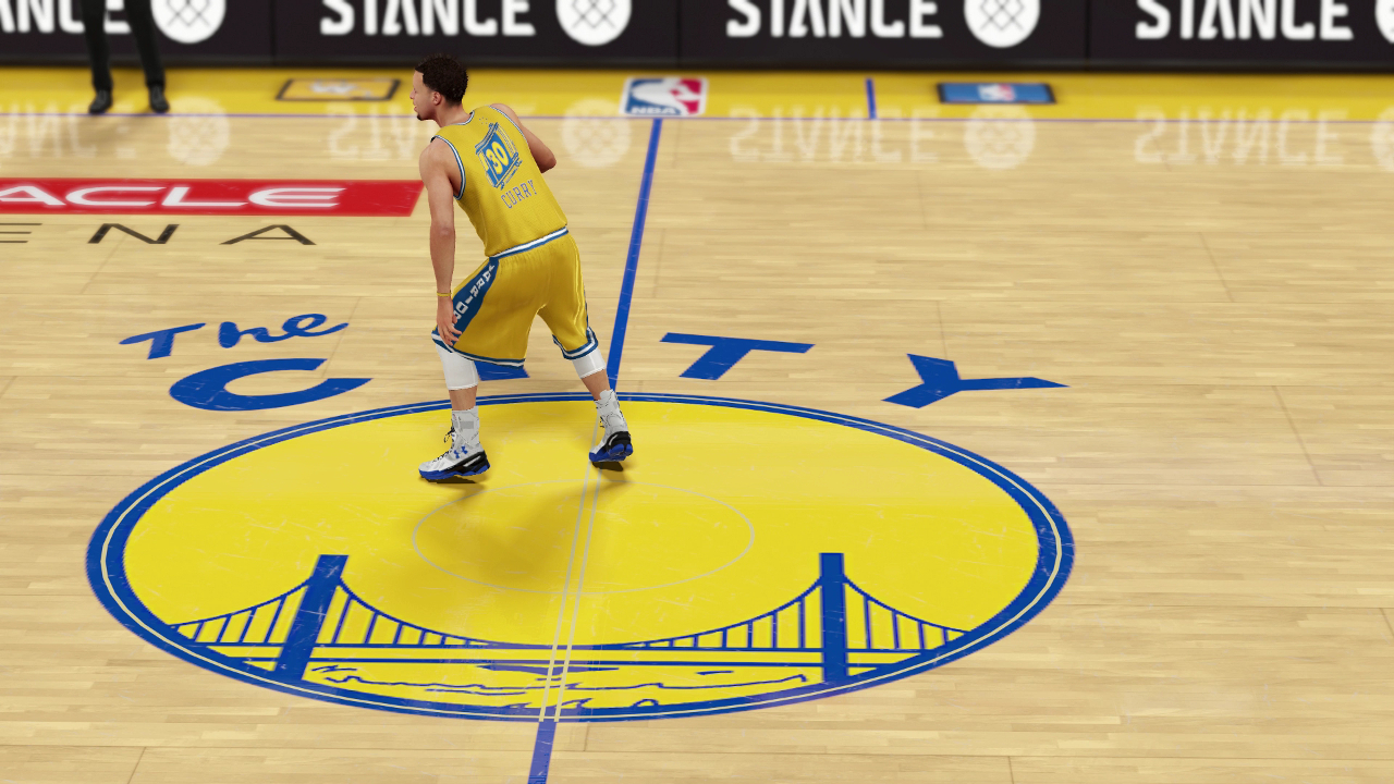 NBA 2K16 Warriors alternate court