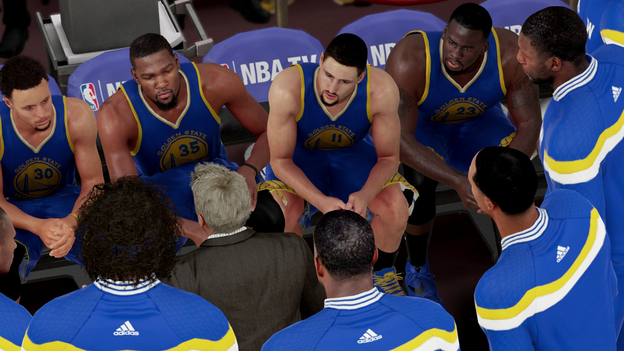 NBA 2K16 Kevin Durant Stephen Curry Klay Thompson Draymond Green Warriors