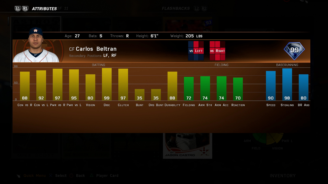 carlos beltran mlb the show