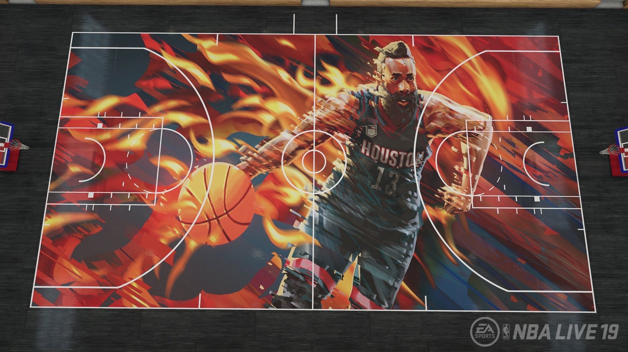 Customize your court in NBA Live 19 pastapadre