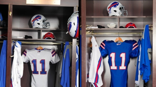 Bills Finally Unveil New Uniforms Originally Leaked in Madden 12 Video - pastapadre.com