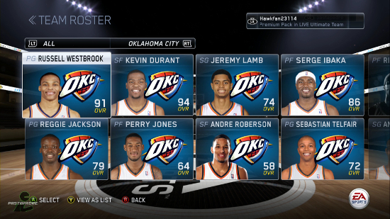 NBA Live 15 Yet To Receive a Roster Update | pastapadre.com